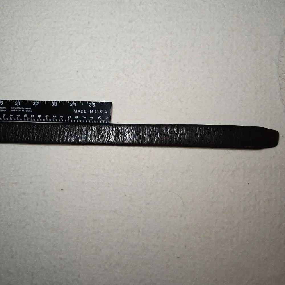 Mens Weathered Genuine Leather Belt Size 38